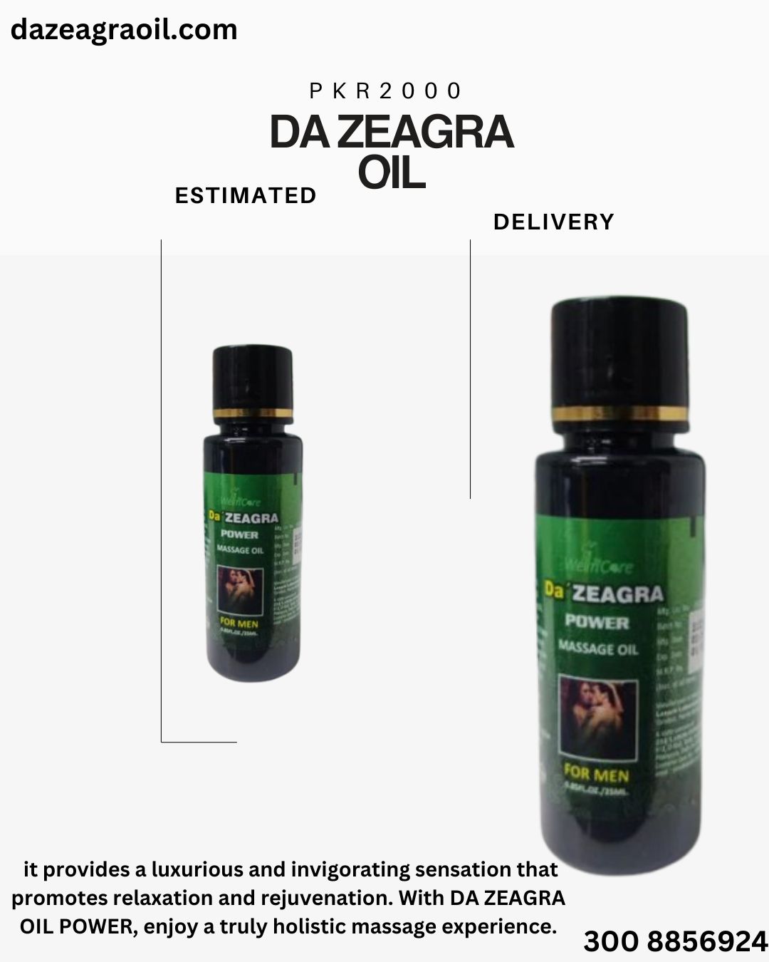 Da Zeagra Power Massage Oil In Lahore | 25ml Best Price Offer